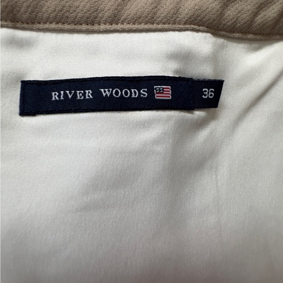 River Woods White and Navy Blue Embellished Sleeveless Block Tank Top Size 36 - Picture 8 of 10